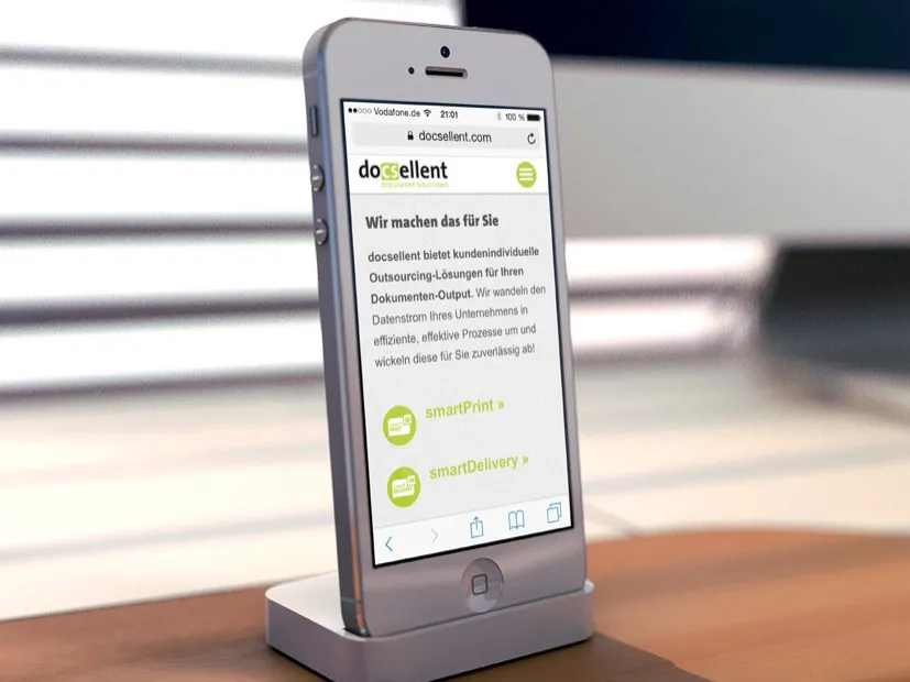 docsellent-Website nach dem Relaunch