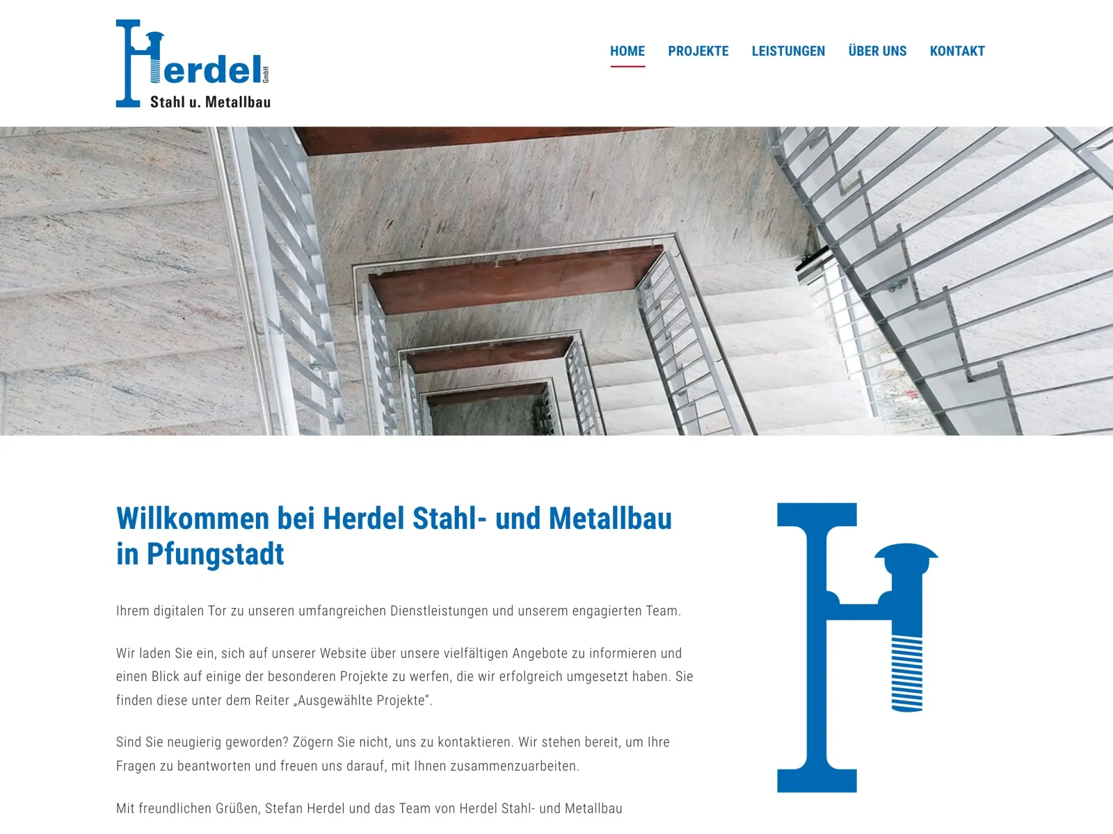 Startseite von Metallbau Herdel
