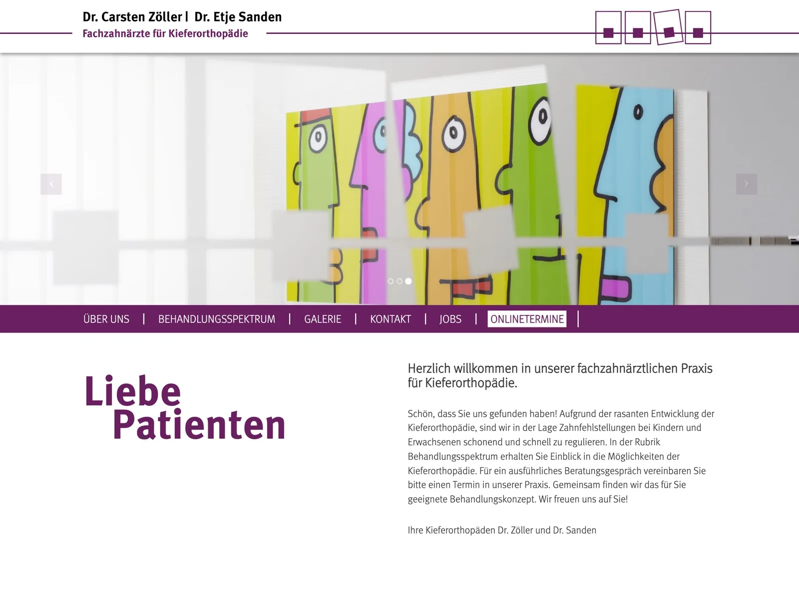 Startseite der Praxis Die Zahnspange in Mannheim